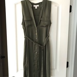 Motherhood Maternity Dress- olive - L
